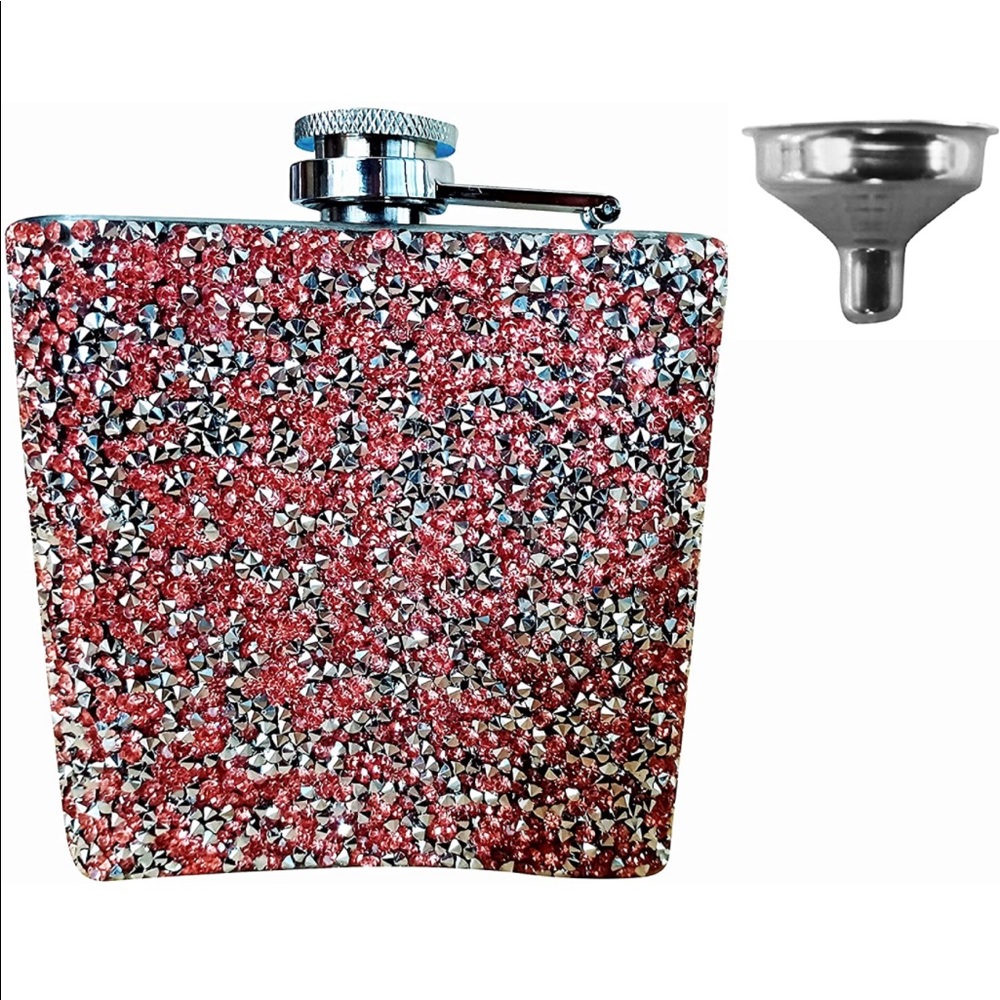 Pink Glitter Flask - Very Sparkly